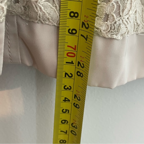 KENSIE Lace Embellished Rain Jacket Trench Coat - Tan, Size S - Picture 10 of 13